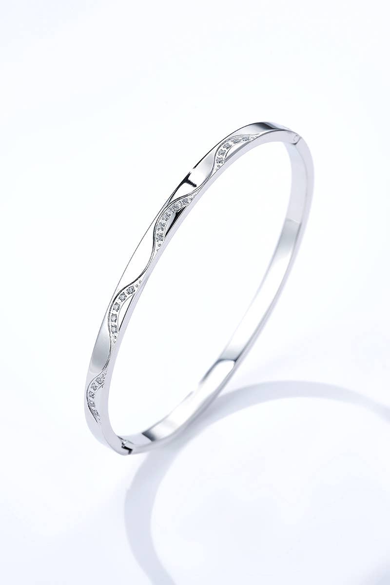Stainless steel bangle 324AQ188