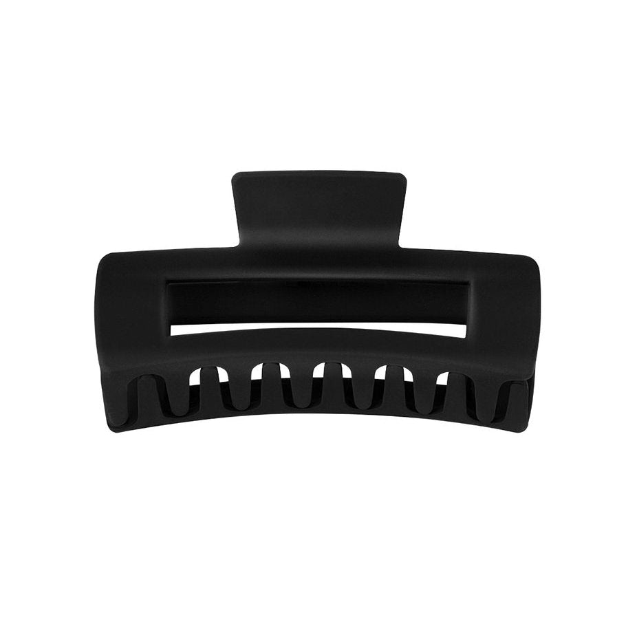 Black hair clip on a white background