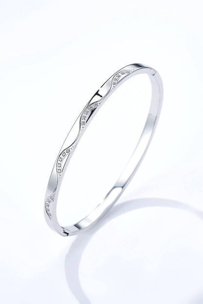 Stainless steel bangle 324AQ188