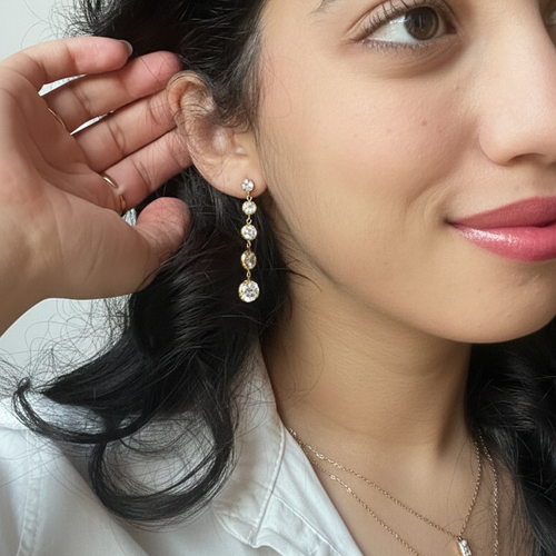 Bezel Drop | Earrings